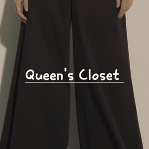 Zara: Elegant Black Wide-Leg Pants